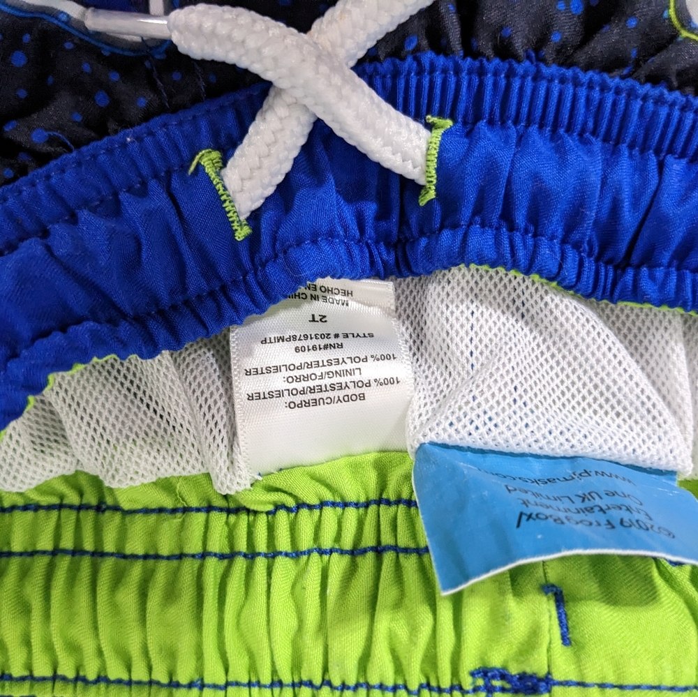 🥽 Set PJ Mask Swim Trunks & OP Rashguard Toddler 2T - Picture 2 of 5